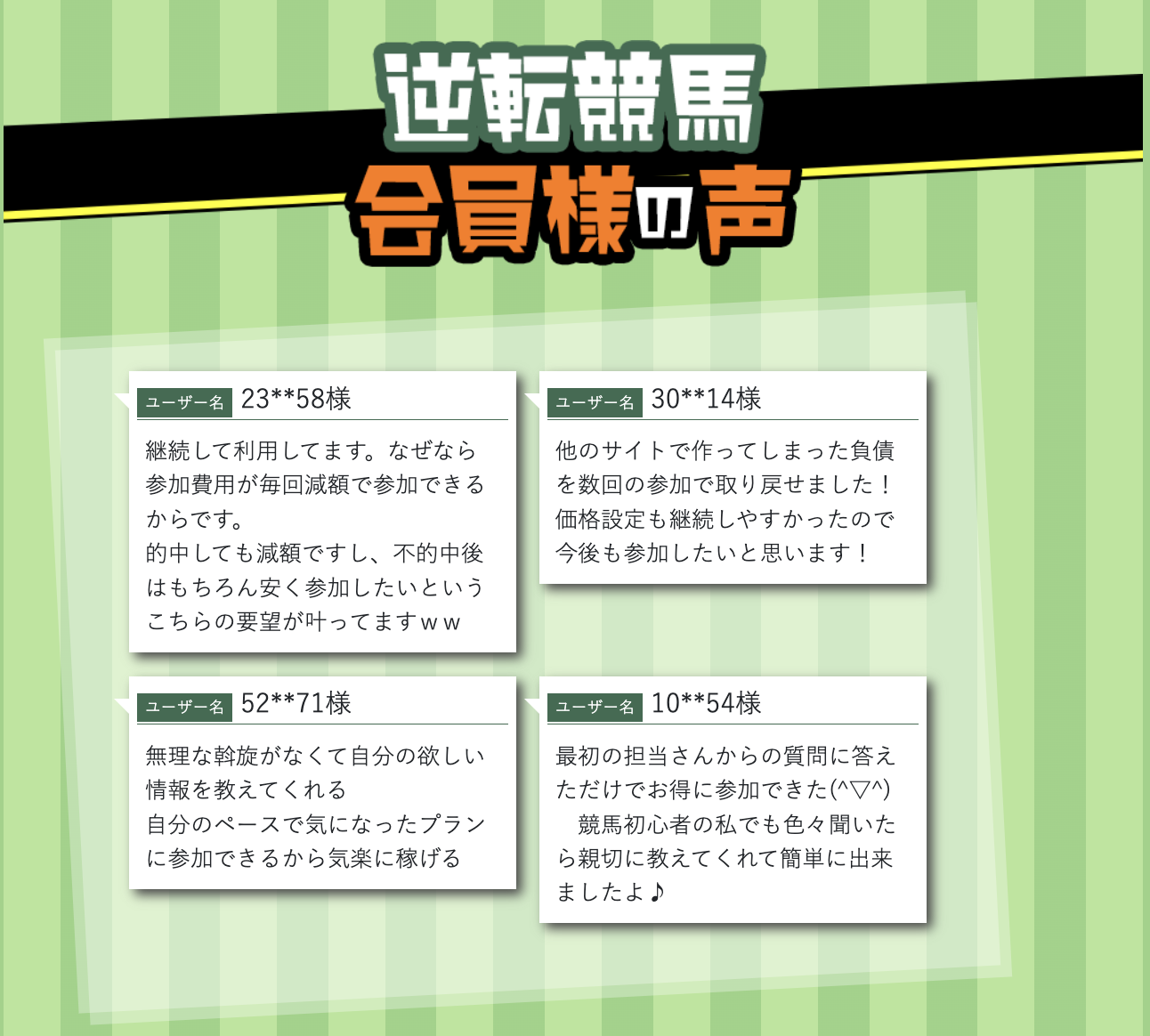 逆転競馬 捏造口コミ